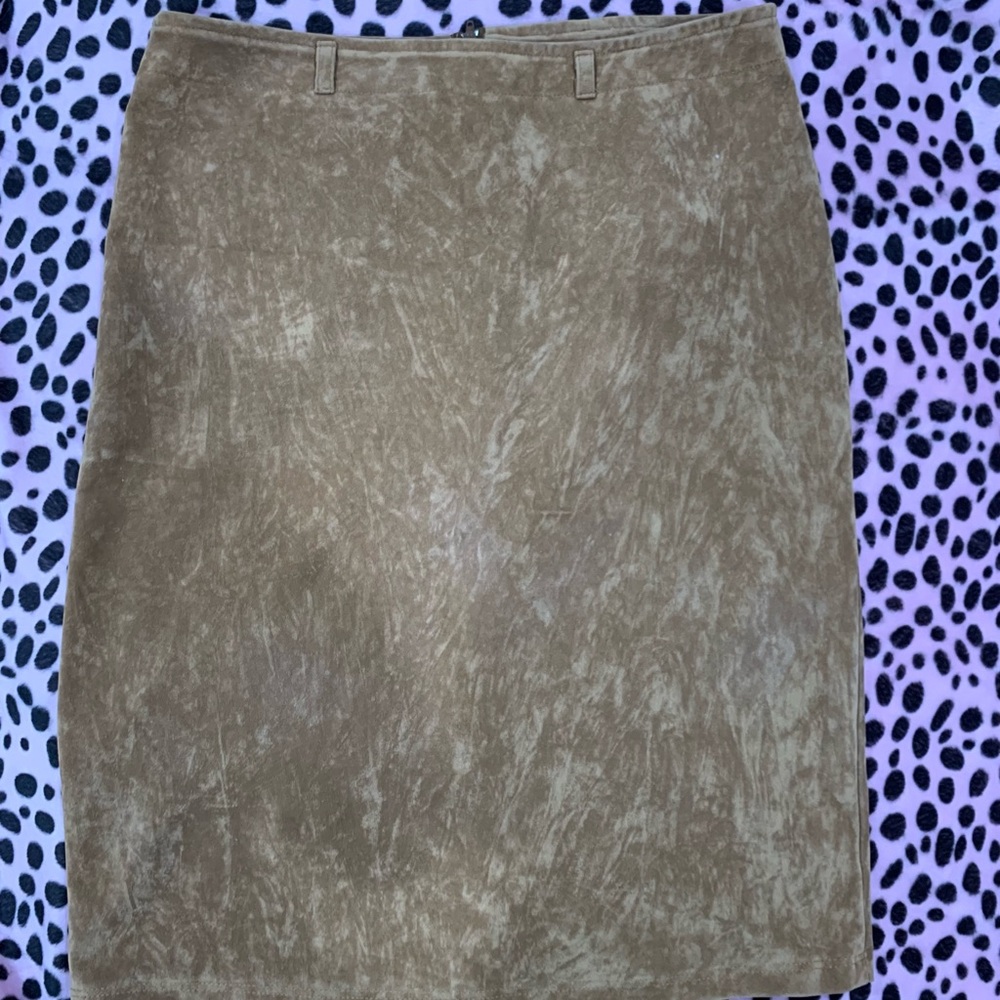 Forever 21 Textured Brown Pencil Skirt
